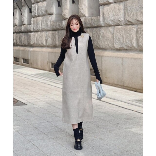 【新品未使用】hyeon wool touch rever onepieceの通販 by t♡shop｜ラクマ