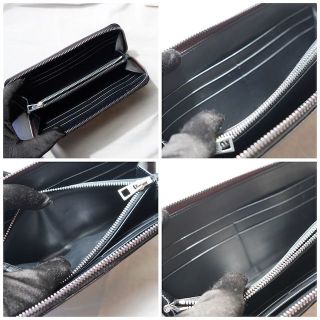 【付属品有】ロエベ 長財布 アナグラム ラウンドジップ ビックロゴ ブラック