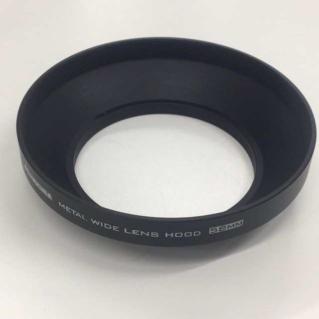 HAKUBA(ハクバ)のHAKUBA 高強度6000 メタルフード ワイド Φ58mm 美品 スマホ/家電/カメラのカメラ(レンズ(単焦点))の商品写真