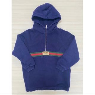 グッチ(Gucci)のGUCCI チルドレン キッズ ネイビー シェリーライン フーディー 36(その他)