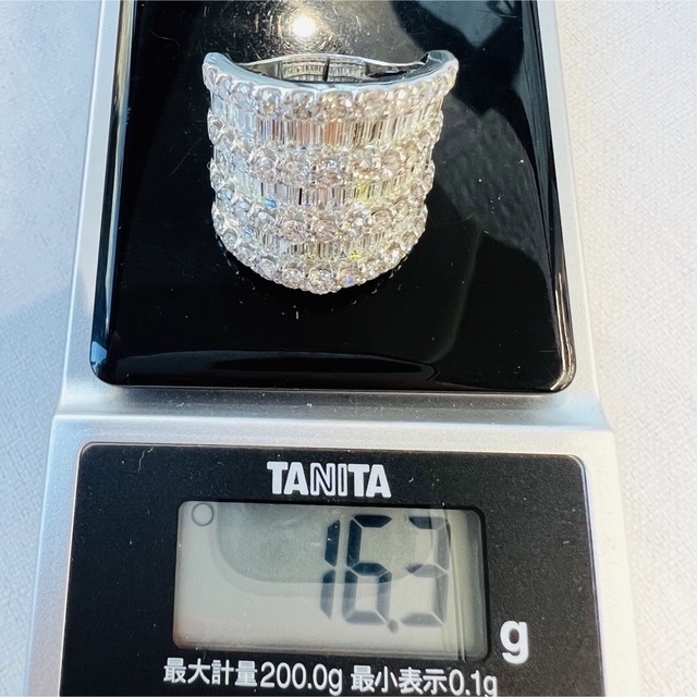 豪華☆PTダイヤモンドリング D:5.00ct レディースのアクセサリー(リング(指輪))の商品写真