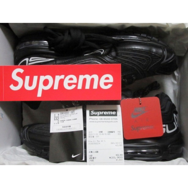 新品Supreme × Nike Air Max 98 TL Black27cm 新品Supreme × Nike Air Max 98 TL Black27cm
