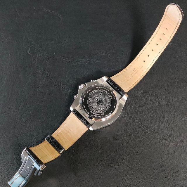 極美品【稼働品】CITIZENシチズン E820 グレー シルバー クロノグラフ
