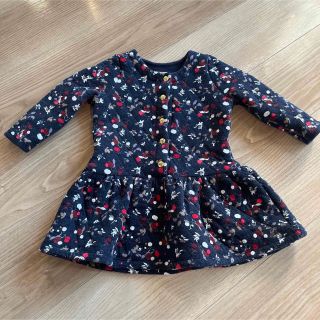 プチバトー(PETIT BATEAU)のプチバトー♡キルティングワンピース(ワンピース)