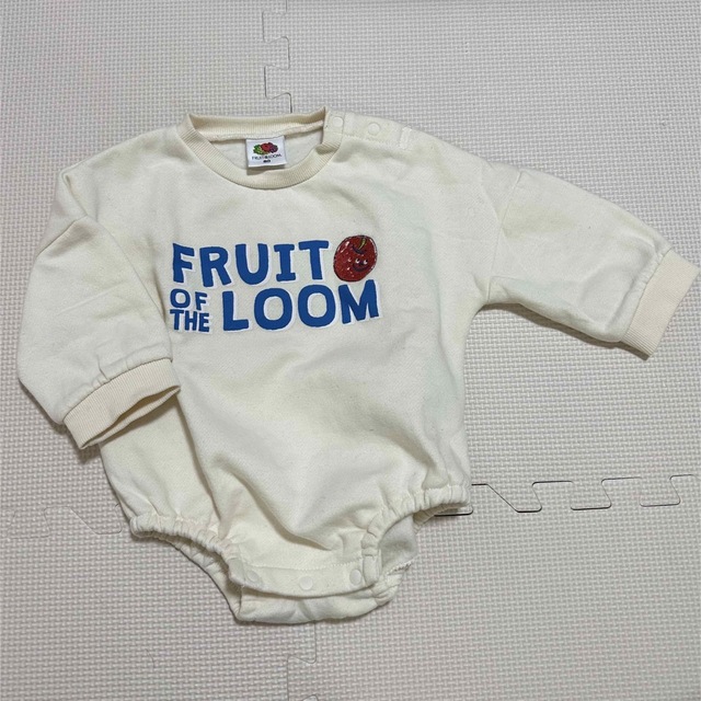 FRUIT OF THE LOOM(フルーツオブザルーム)の【値下げ】フルーツオブザルーム ベビー服 80 キッズ/ベビー/マタニティのベビー服(~85cm)(ロンパース)の商品写真