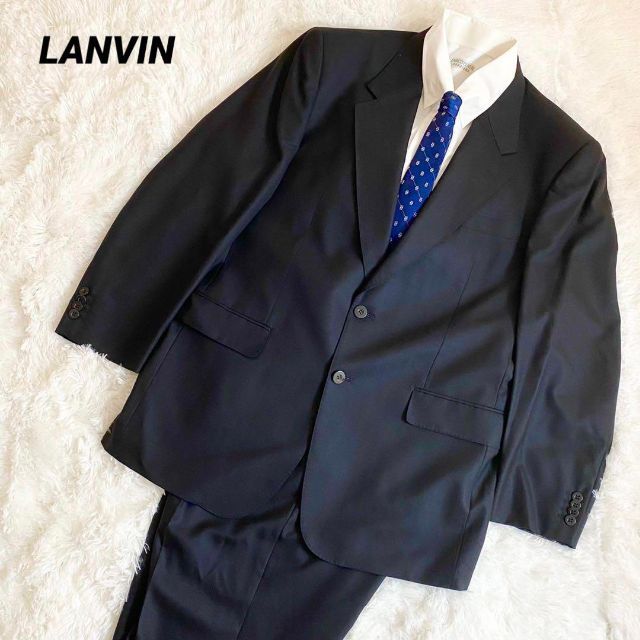LANVIN COLLECTION - 極美品　ランバンコレクション　ランバン　スーツ　セットアップ　ブラック　最高級