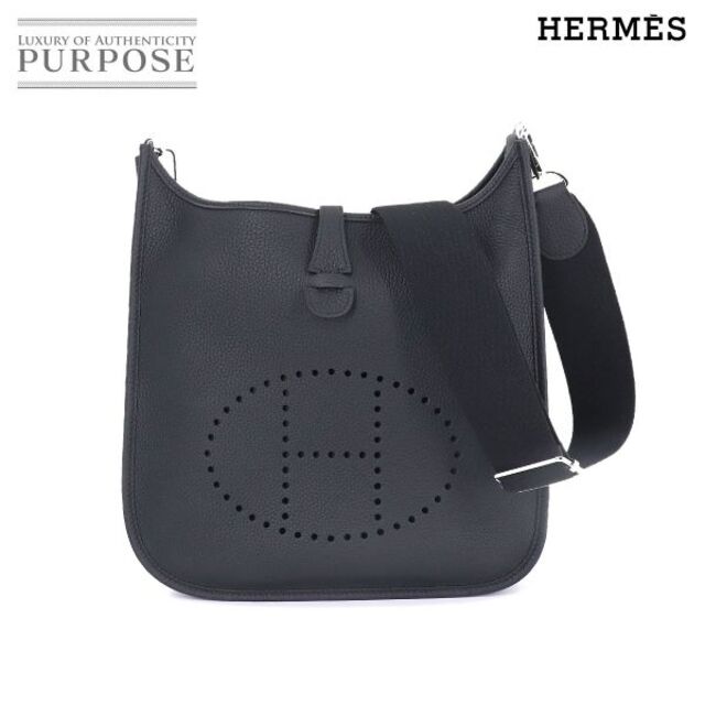 豪華 ブラック トリヨンクレマンス バッグ ショルダー PM エブリン3 HERMES エルメス 展示品 未使用 - Hermes U刻印 90181192 VLP 金具 シルバー ショルダーバッグ 豪華 ブラック トリヨンクレマンス バッグ ショルダー PM エブリン3 HERMES エルメス 展示品 未使用 - Hermes U刻印 90181192 VLP 金具 シルバー ショルダーバッグ