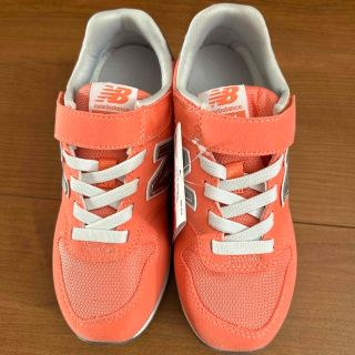 ニューバランス 996 キッズスニーカー(子供靴)(オレンジ/橙色系)の