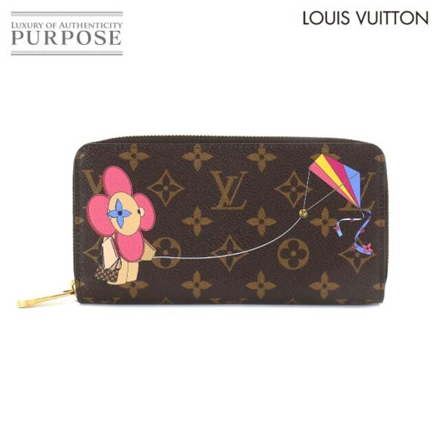 人気提案 ヴィトン ルイ 新品同様 VUITTON LOUIS LOUIS 90182017 VLP M69054 長財布 ラウンドファスナー  ウォレット ジッピー モノグラム ヴィヴィエンヌ VUITTON 財布