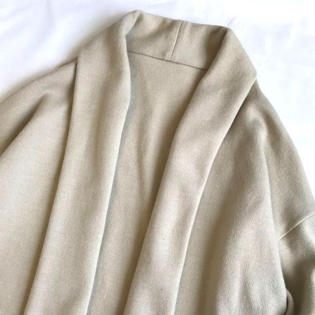 未使用品 MUSE ドゥーズィエムクラス スムースニットガウンコート