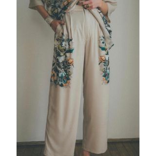 クラネ(CLANE)のCLANE PANEL FLOWER PANTS パネルフラワーパンツ(カジュアルパンツ)