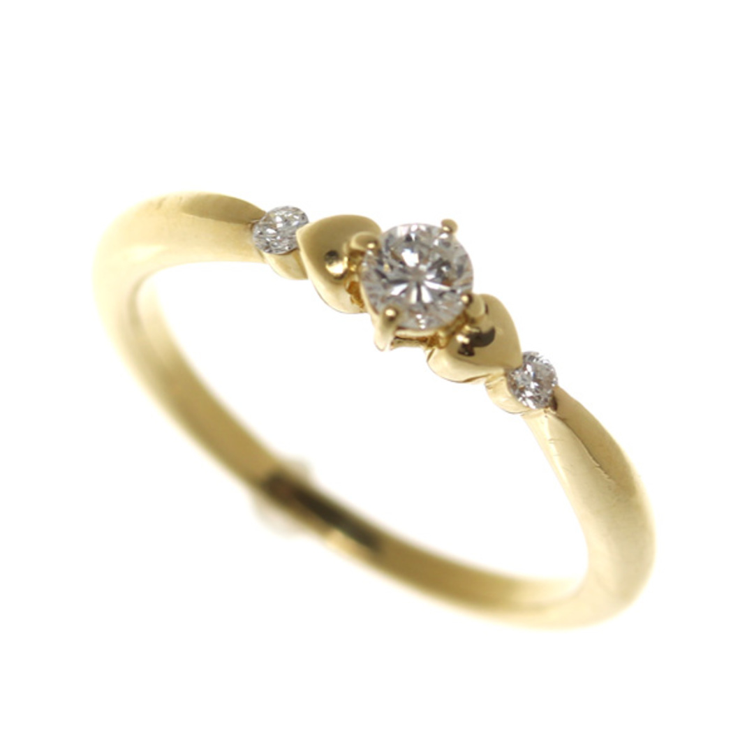 K18YG イエローゴールド リング・指輪 ダイヤモンド0.2ct 10.5号 2.5g レディース【中古】 レディースのアクセサリー(リング(指輪))の商品写真
