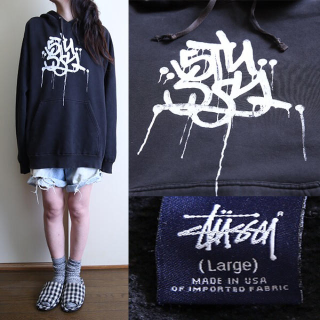 STUSSY(ステューシー)のUSAステューシー❤️ロゴパーカー レディースのトップス(パーカー)の商品写真