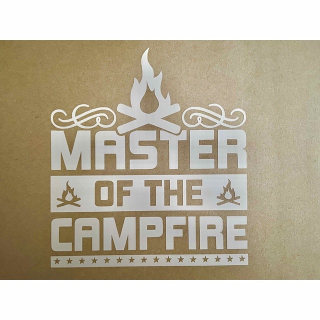 MASTER OF THE CAMPFIRE【カッティングステッカー】 自動車/バイクのバイク(ステッカー)の商品写真