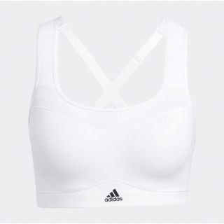 アディダス(adidas)のadidasスポーツブラ　ハイサポート L(AA-B)ホワイト【新品・未使用】(ウェア)