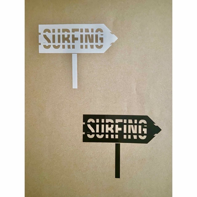 SURFING サーフィン　看板【カッティングステッカー】 自動車/バイクのバイク(ステッカー)の商品写真