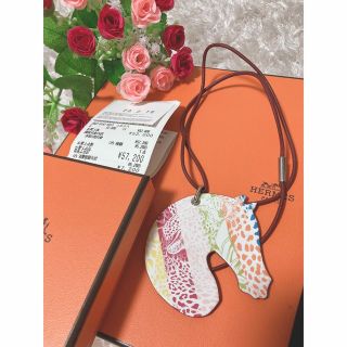 エルメス(Hermes)の【美品】HERMES タッタソール　ペンダント(その他)