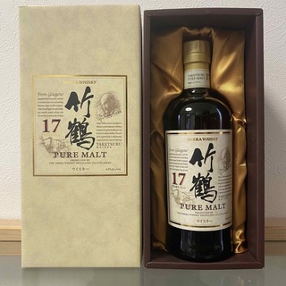 ニッカウイスキー(ニッカウヰスキー)の竹鶴17年 豪華版 箱付き 700ml(ウイスキー)