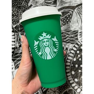 スターバックスコーヒー(Starbucks Coffee)の海外限定　スターバックス　リユーザブルカップ　アルゼンチン　ホリデー　グリーン(容器)