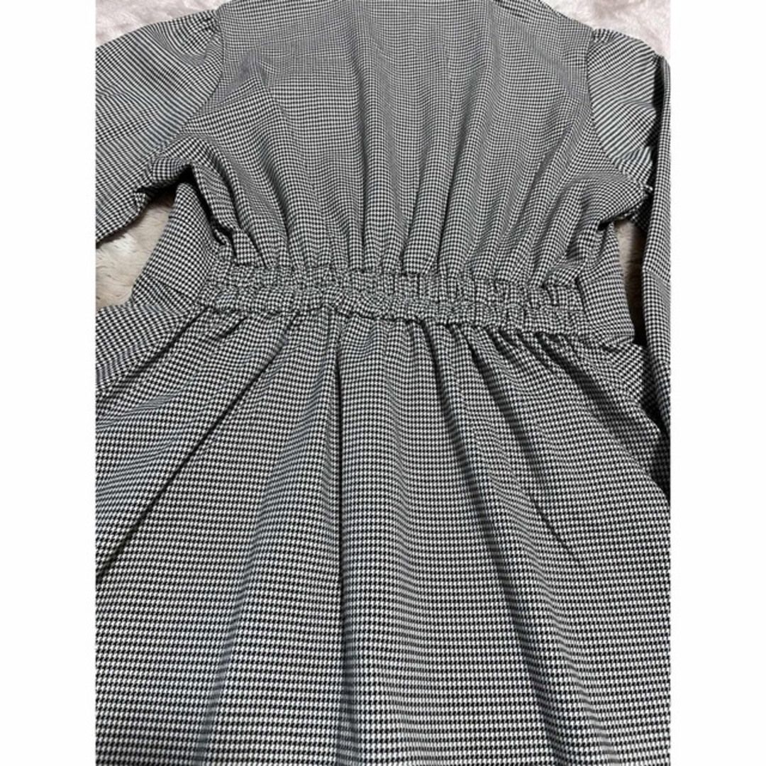 HONEYS honeys ハニーズ シャツワンピース Mサイズ アイボリー×黒 千鳥格子柄の通販 by みみこ Mサイズ ハニーズ 黒 ミニワンピース