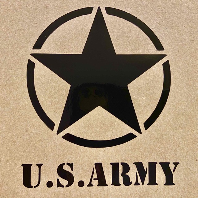 U.S.ARMY 星【カッティングステッカー】 自動車/バイクのバイク(ステッカー)の商品写真