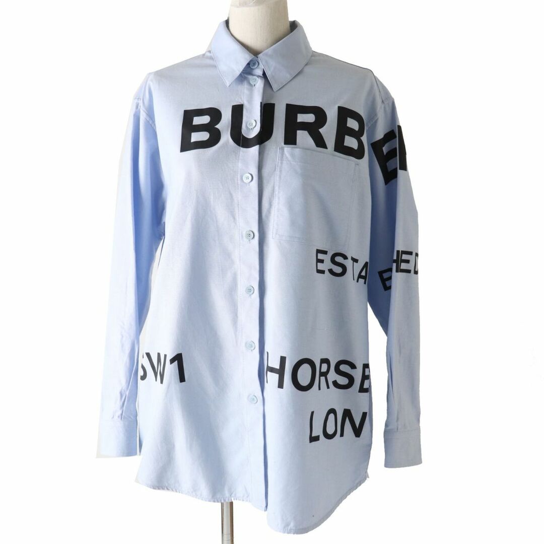 【人気】　バーバリー　 ホースフェリーオックスフォードオーバーサイズシャツ