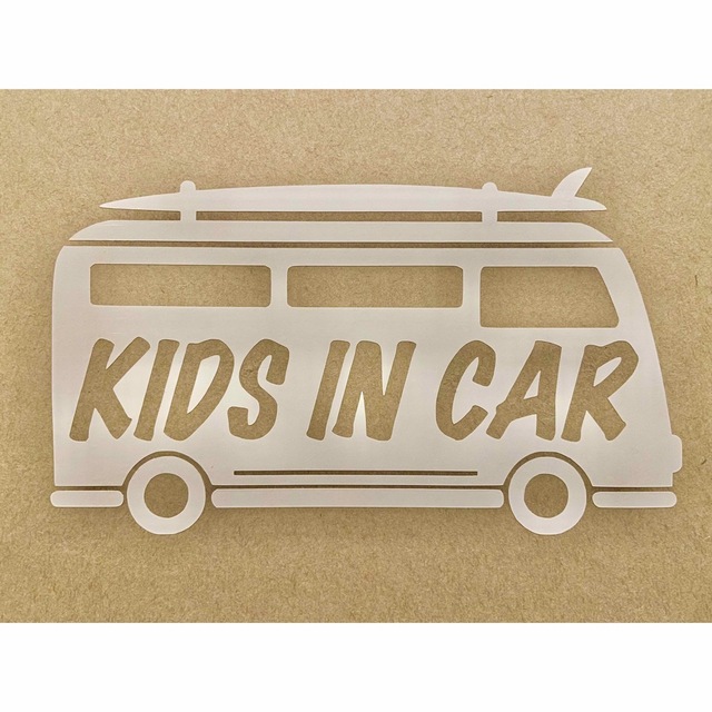 KIDS IN CAR キッズインカー【カッティングステッカー】 自動車/バイクのバイク(ステッカー)の商品写真