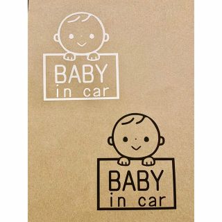 BABY IN CAR ベビーインカー【カッティングステッカー】(ステッカー)