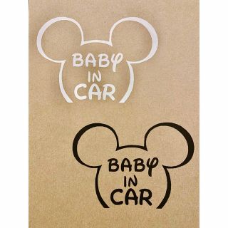 BABY IN CAR ベビーインカー【カッティングステッカー】(ステッカー)