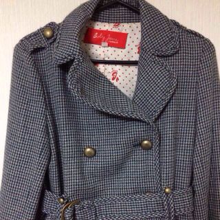 キャシャレル(cacharel)の値下げ！千鳥格子コート♡(ロングコート)