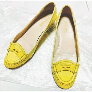 プラダ(PRADA)のPRADA プラダ  ヒール　パンプス　イエロー　35 1/2 (ハイヒール/パンプス)