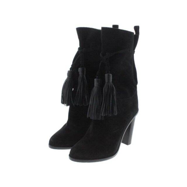 LANVIN - LANVIN ランバン ブーツ 37(23.5cm位) 黒 【古着】【中古】の