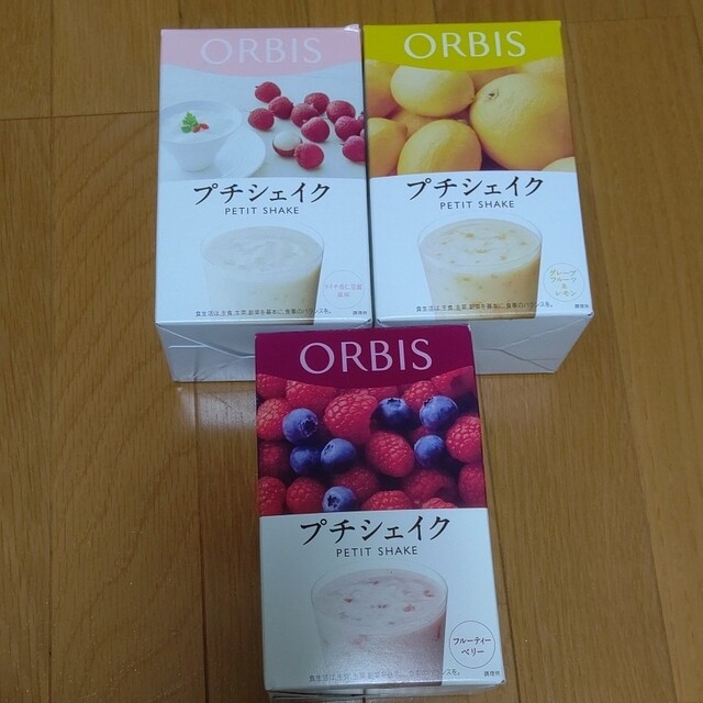 ORBIS(オルビス)のORBIS オルビス プチシェイク ３種類 合計7袋 + おまけ付き 食品/飲料/酒の健康食品(その他)の商品写真