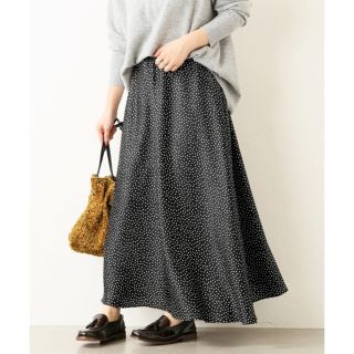 ジャーナルスタンダード(JOURNAL STANDARD)のJOURNAL STANDARD ♡ ハンマーサテンドットギャザースカート(ロングスカート)