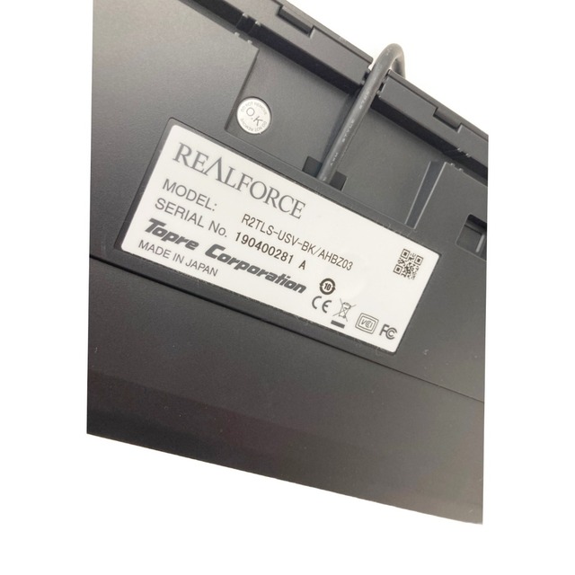 〇〇REALFORCE テンキーレス USB ゲーミング キーボード R2TLS-USV-BK ブラック