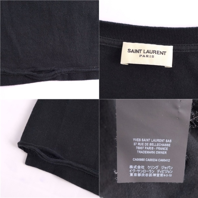 サンローラン パリ SAINT LAURENT PARIS Tシャツ カットソー 半袖 ロゴ