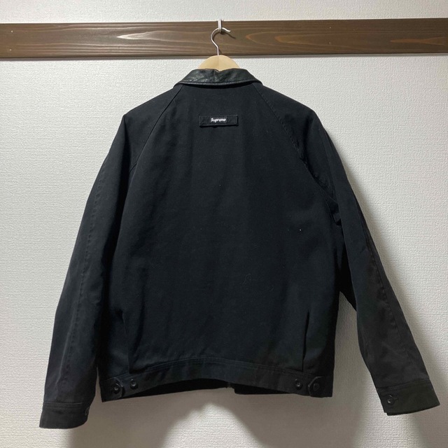 supreme Leather Collar Work Jacket