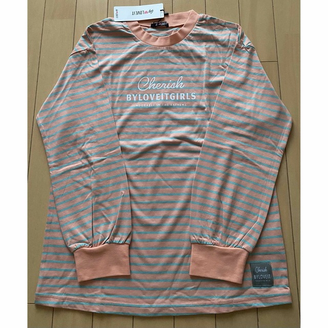 NARUMIYA INTERNATIONAL(ナルミヤ インターナショナル)のバイラビット ボーダーTシャツ 150 キッズ/ベビー/マタニティのキッズ服女の子用(90cm~)(Tシャツ/カットソー)の商品写真