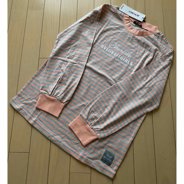 NARUMIYA INTERNATIONAL(ナルミヤ インターナショナル)のバイラビット ボーダーTシャツ 150 キッズ/ベビー/マタニティのキッズ服女の子用(90cm~)(Tシャツ/カットソー)の商品写真