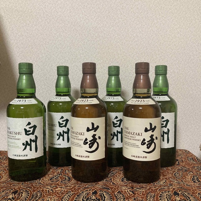 お気にいる】 サントリー - サントリー山崎NV.白州NV 700ml 6本