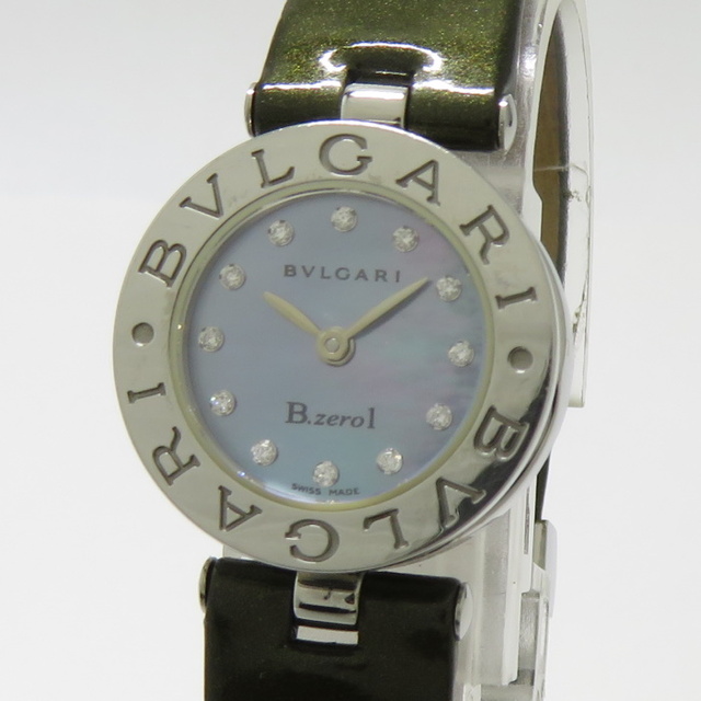 BVLGARI B-ZERO1 レディース 腕時計 クオーツ 12P SS 革