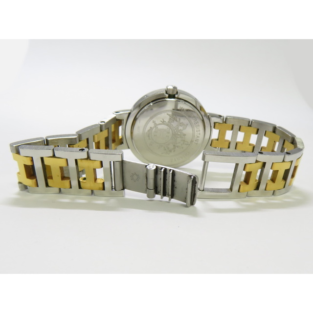 Hermes(エルメス)のHERMES クリッパー メンズ 腕時計 クオーツ SS GP アイボリー文字盤 メンズの時計(腕時計(アナログ))の商品写真