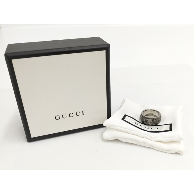 Gucci(グッチ)のGUCCI 指輪 キャットヘッドリング インターロッキングG Ag925 レディースのアクセサリー(リング(指輪))の商品写真