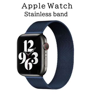 Apple Watch バンド ST ＃5 ミッドナイトブルー 38/40/41(金属ベルト)