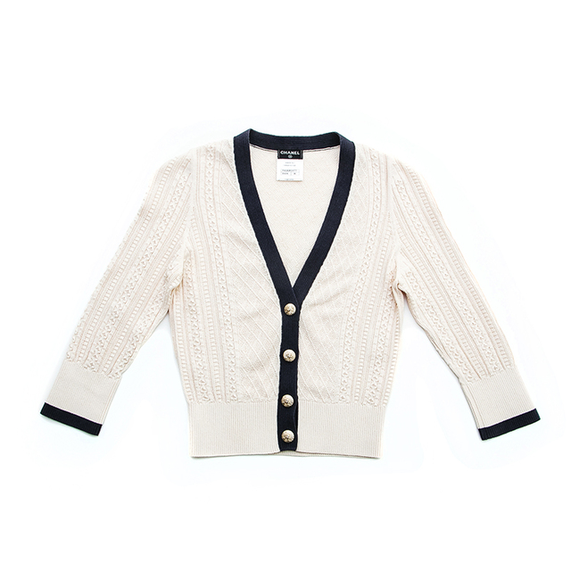 CHANEL - シャネル CHANEL バイカラー ニット カーディガンの通販 by