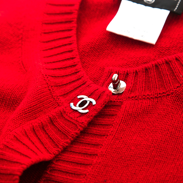 CHANEL - シャネル CHANEL ターンロック カシミヤ カーディガン CHANEL - シャネル CHANEL ターンロック カシミヤ カーディガン
