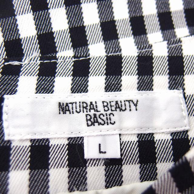 NATURAL BEAUTY BASIC(ナチュラルビューティーベーシック)のナチュラルビューティーベーシック スカート タイト ミニ コットン混 チェック レディースのスカート(ミニスカート)の商品写真
