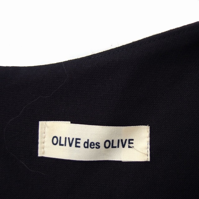OLIVEdesOLIVE(オリーブデオリーブ)のオリーブデオリーブ OLIVE des OLIVE ワンピース ノースリーブ 黒 レディースのワンピース(ロングワンピース/マキシワンピース)の商品写真