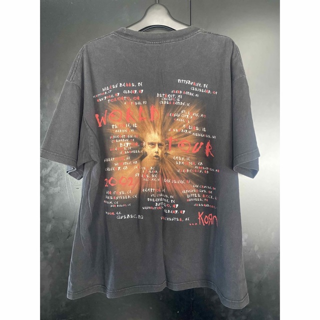 00'S 当時物 KORN Tシャツ ヴィンテージ　サイズXL メンズのトップス(Tシャツ/カットソー(半袖/袖なし))の商品写真