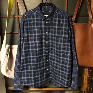 ビームス(BEAMS)の【美品】BEAMS×THOMAS MASON 切替チェックシャツ 日本製 高品質(シャツ)